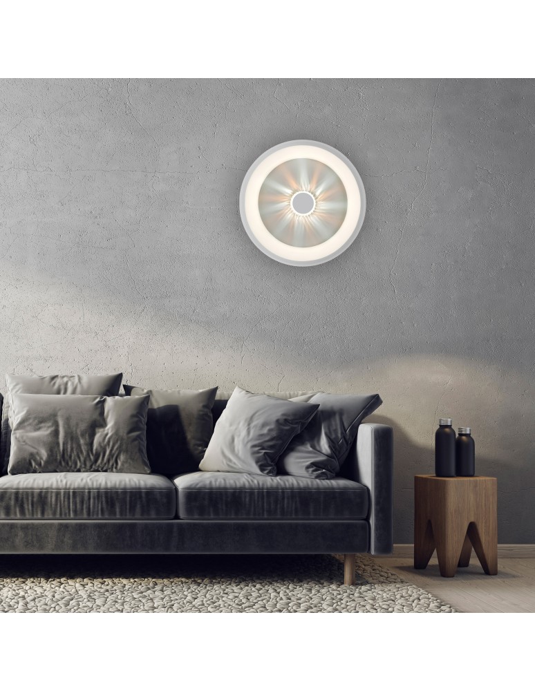 Paul Neuhaus Vertigo Lampa Sufitowa Biały/Szary 14384-16