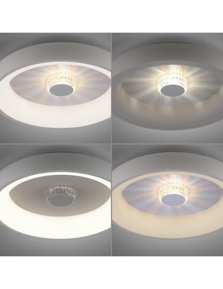 Paul Neuhaus Vertigo Lampa Sufitowa Biały/Szary 14384-16