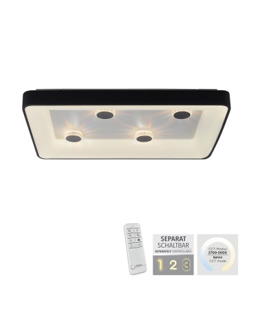 Paul Neuhaus Vertigo Lampa Sufitowa Czarny 14385-18 - product 2