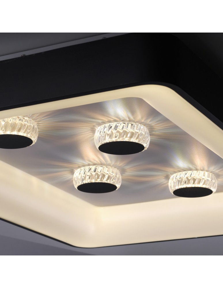 Paul Neuhaus Vertigo Lampa Sufitowa Czarny 14385-18