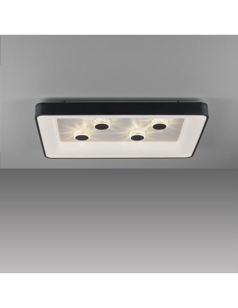 Paul Neuhaus Vertigo Lampa Sufitowa Czarny 14385-18