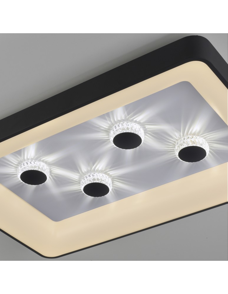 Paul Neuhaus Vertigo Lampa Sufitowa Czarny 14385-18