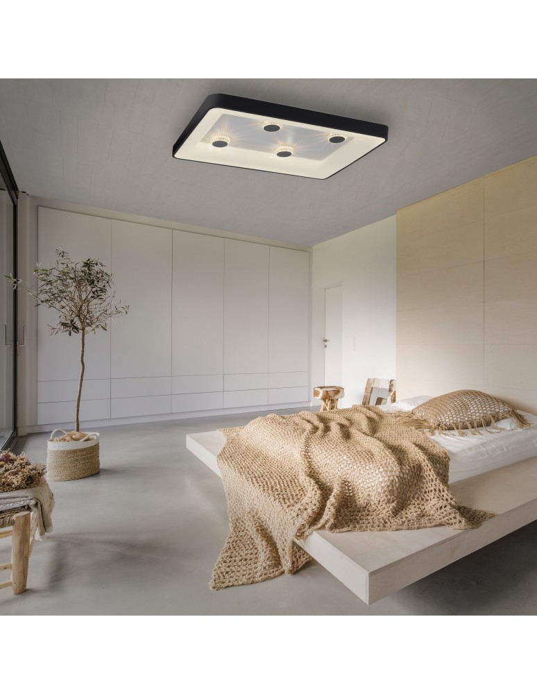 Paul Neuhaus Vertigo Lampa Sufitowa Czarny 14385-18