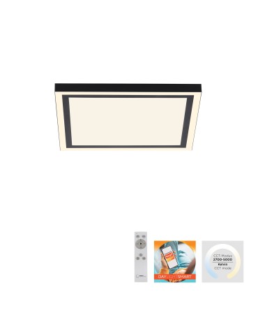 Paul Neuhaus Edging-Smart Lampa Sufitowa Czarny 14450-18 - produkt 2