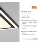 Paul Neuhaus Edging-Smart Lampa Sufitowa Czarny 14451-18