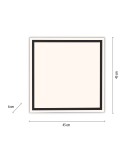 Paul Neuhaus Edging-Smart Lampa Sufitowa Czarny 14451-18