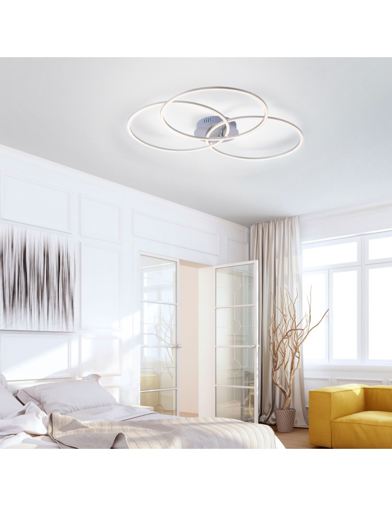Paul Neuhaus Ivanka Lampa Sufitowa Stalowy 14539-55