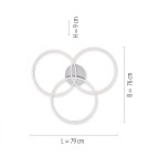 Paul Neuhaus Ivanka Lampa Sufitowa Stalowy 14539-55