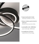 Paul Neuhaus Asmina Lampa Sufitowa Czarny 14540-18