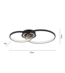 Paul Neuhaus Asmina Lampa Sufitowa Czarny 14540-18