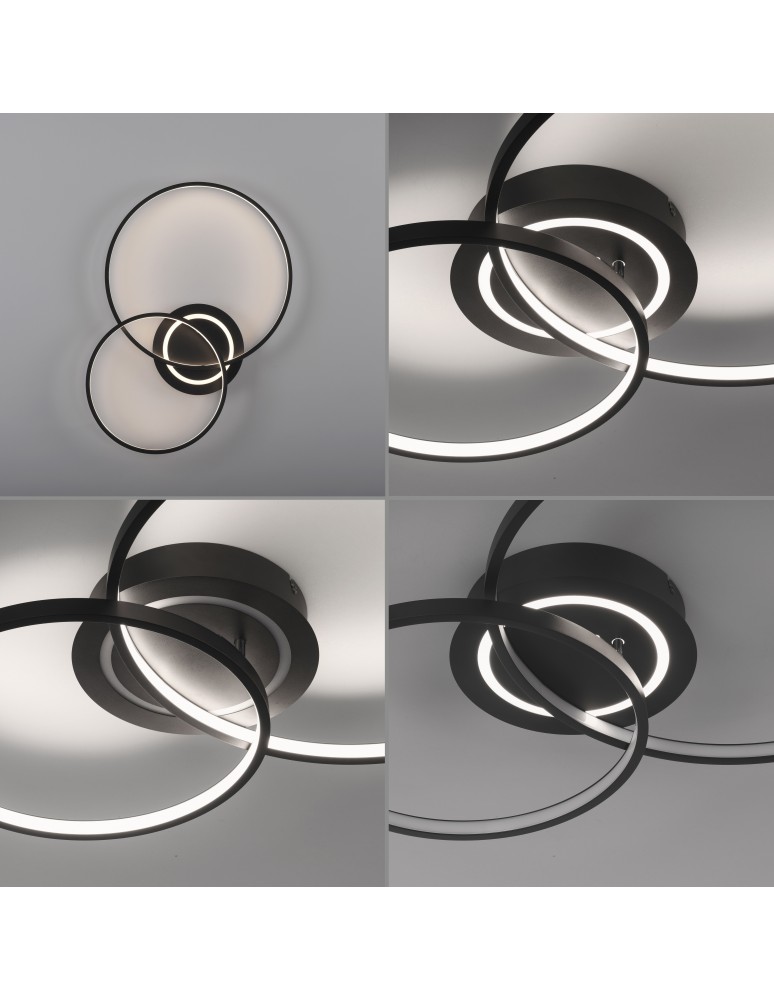 Paul Neuhaus Asmina Lampa Sufitowa Czarny 14540-18