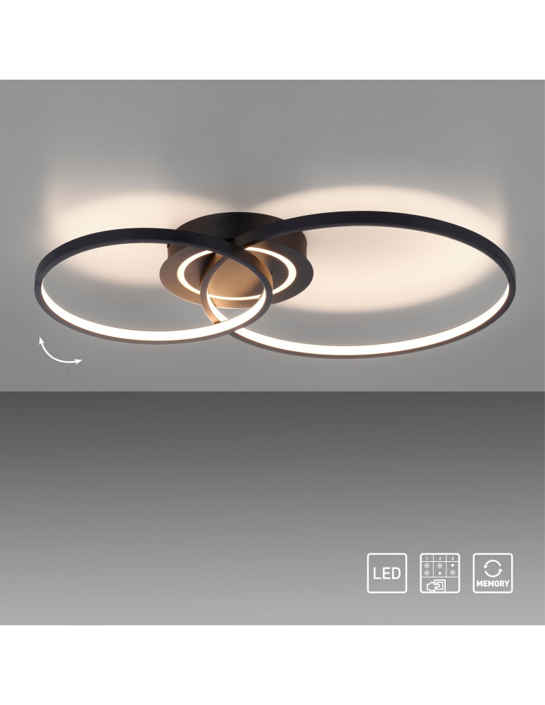 Paul Neuhaus Asmina Lampa Sufitowa Czarny 14540-18