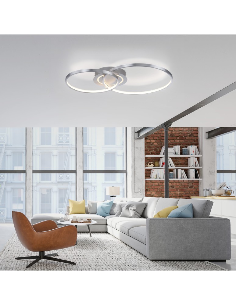 Paul Neuhaus Asmina Lampa Sufitowa Aluminium 14540-95