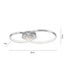 Paul Neuhaus Asmina Lampa Sufitowa Aluminium 14540-95