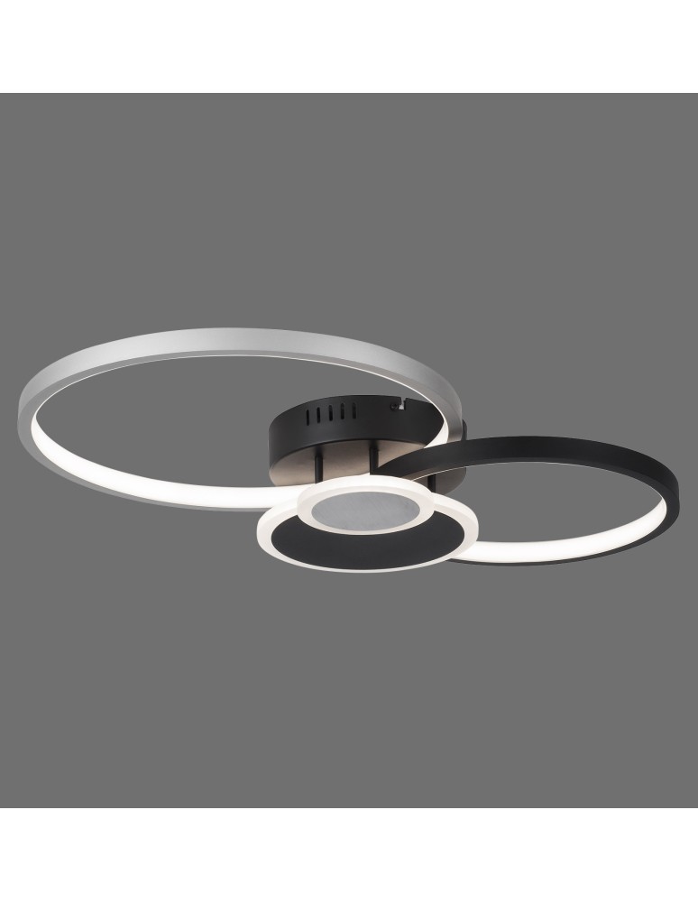 Paul Neuhaus Papilon Lampa Sufitowa Czarny/Aluminium 14548-18