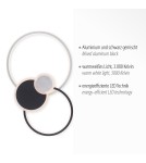 Paul Neuhaus Papilon Lampa Sufitowa Czarny/Aluminium 14548-18