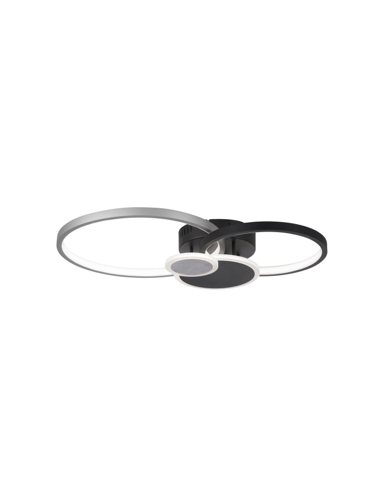 Paul Neuhaus Papilon Lampa Sufitowa Czarny/Aluminium 14548-18