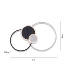 Paul Neuhaus Papilon Lampa Sufitowa Czarny/Aluminium 14548-18