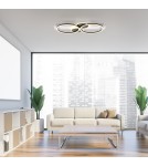 Paul Neuhaus Trooper Lampa Sufitowa Biały/Drewno 14552-16