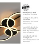 Paul Neuhaus Trooper Lampa Sufitowa Czarny/Drewno 14552-18