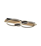 Paul Neuhaus Trooper Lampa Sufitowa Czarny/Drewno 14552-18