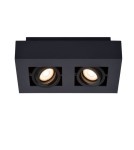 Ceiling luminaires for replaceable light source - Lucide XIRAX Ceiling 2xGU10 black 09119/11/30 - product 1