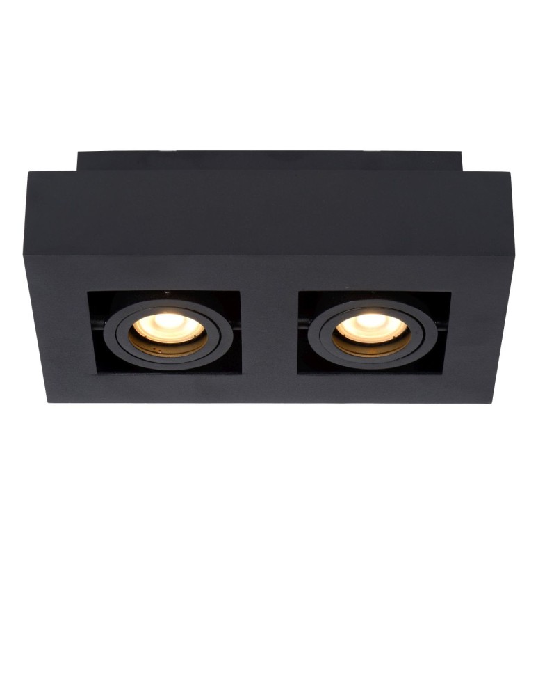 Ceiling luminaires for replaceable light source - Lucide XIRAX Ceiling 2xGU10 black 09119/11/30 - product kolory-swiatla.pl 5