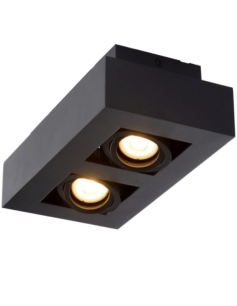 Ceiling luminaires for replaceable light source - Lucide XIRAX Ceiling 2xGU10 black 09119/11/30 - product kolory-swiatla.pl 6