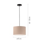 Paul Neuhaus Duro Lampa Wisząca Beżowy 14892-39