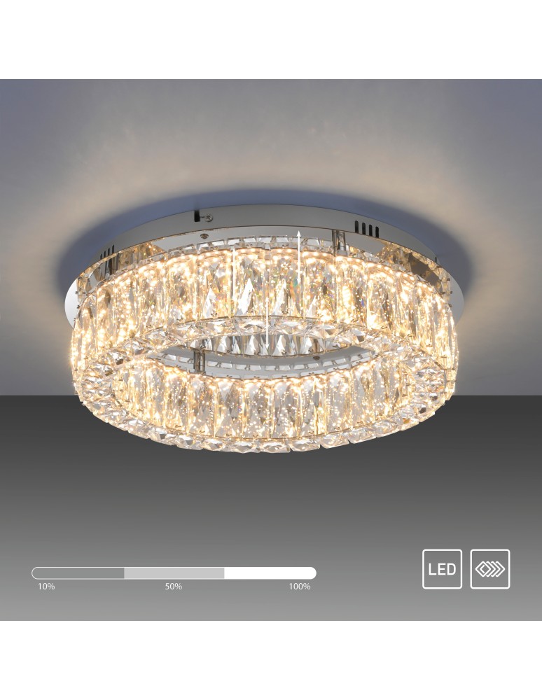 Paul Neuhaus Kulunka Lampa Sufitowa Chrom 15204-17