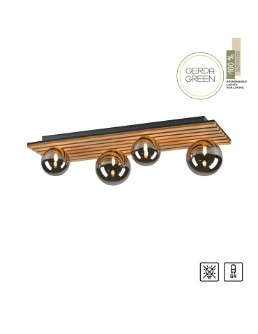 Paul Neuhaus Green Stika Lampa Sufitowa Drewno 15209-79 - product 2