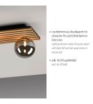 Paul Neuhaus Green Stika Lampa Sufitowa Drewno 15209-79 Paul Neuhaus Green Stika Lampa Sufitowa Drewno 15209-79
