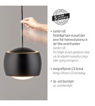 Paul Neuhaus Ballini Lampa Wisząca Czarny 15260-18