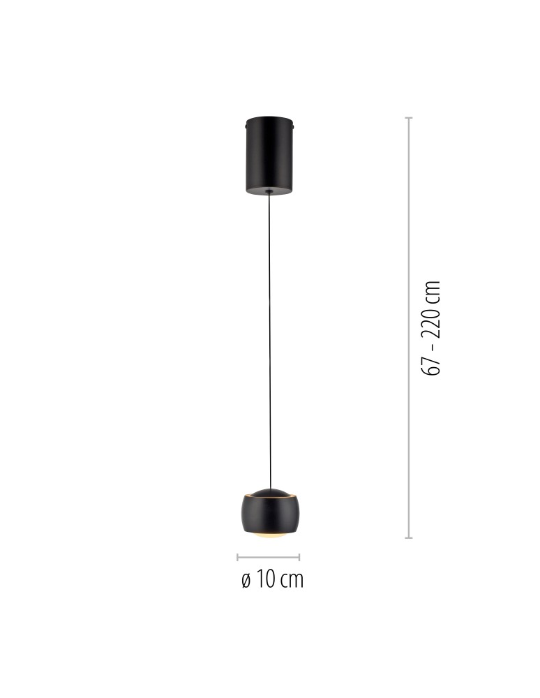 Paul Neuhaus Ballini Lampa Wisząca Czarny 15260-18