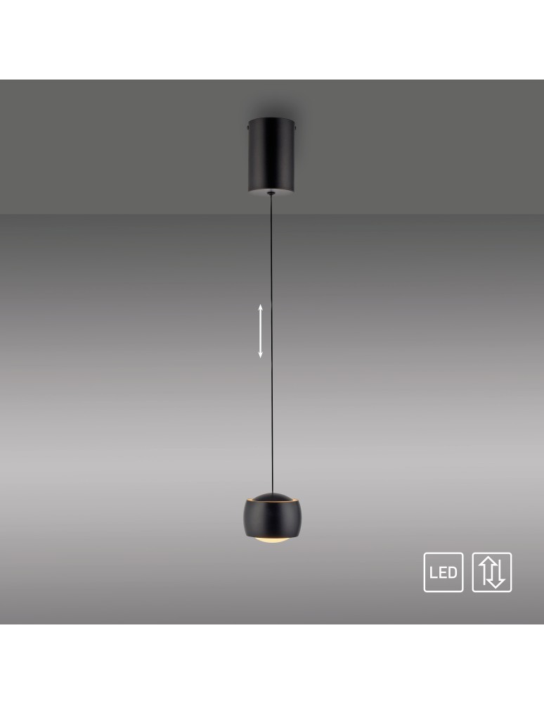 Paul Neuhaus Ballini Lampa Wisząca Czarny 15260-18