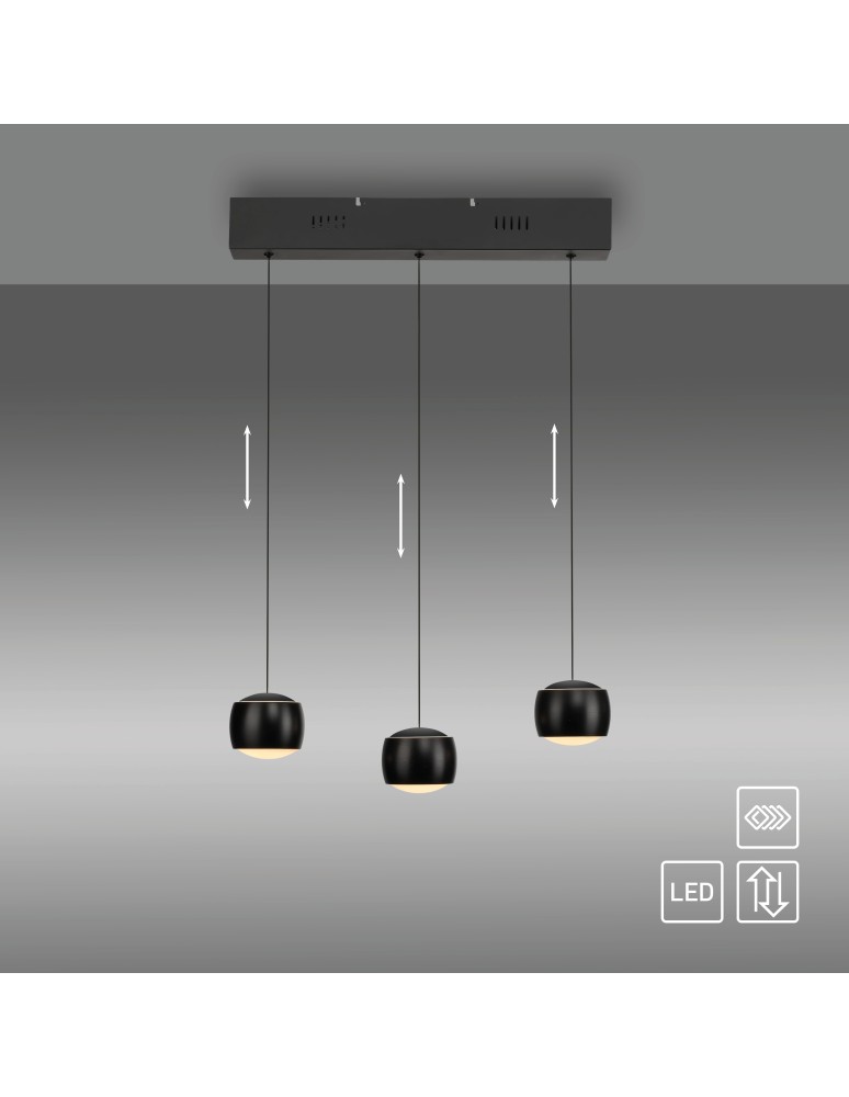 Paul Neuhaus Ballini Lampa Wisząca Czarny 15261-18