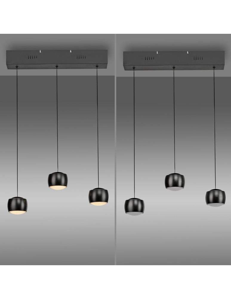 Paul Neuhaus Ballini Lampa Wisząca Czarny 15261-18