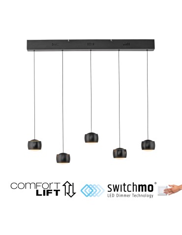 Paul Neuhaus Ballini Lampa Wisząca Czarny 15262-18 - product 2