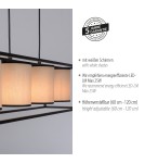 Paul Neuhaus Raven Lampa Wisząca Beżowy/Czarny 15305-18