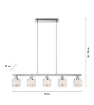 Paul Neuhaus Accor Lampa Wisząca Chrom 15375-17