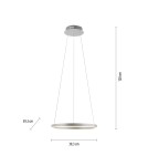 Paul Neuhaus Ritus Lampa Wisząca Aluminium 15393-95