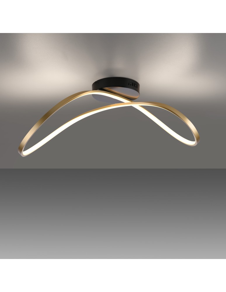 Paul Neuhaus Okta Lampa Sufitowa Matowy Mosiądz 15405-68