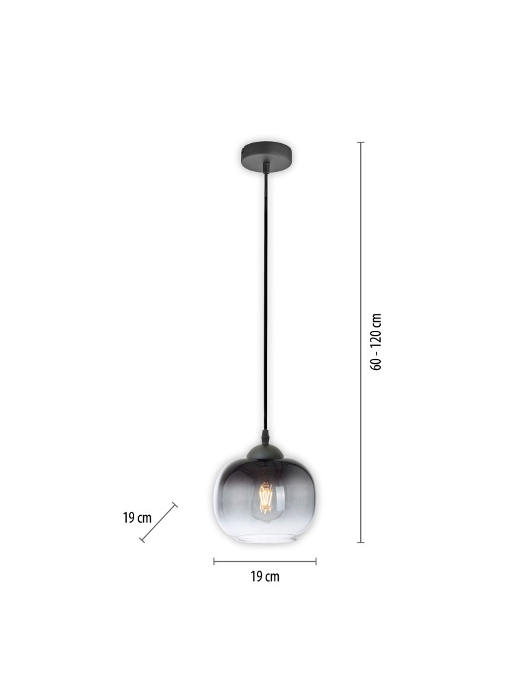 Paul Neuhaus Zea Lampa Wisząca Czarny 15420-18