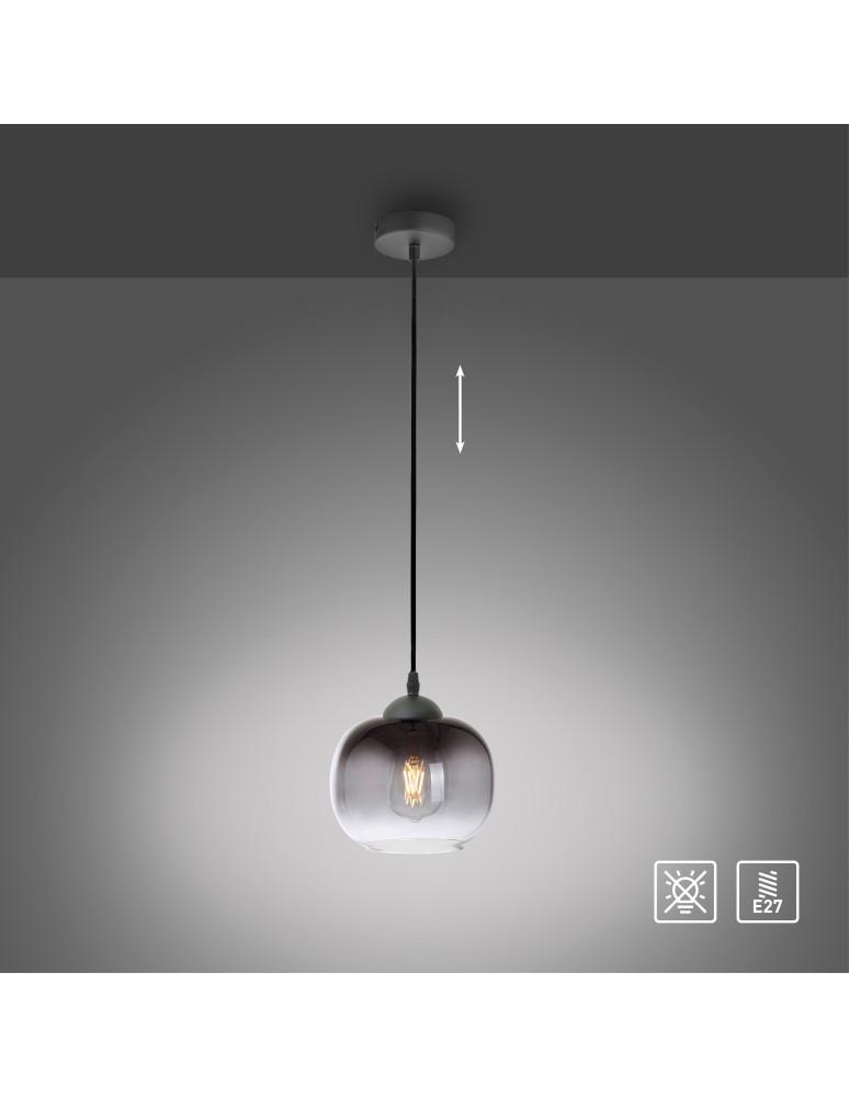 Paul Neuhaus Zea Lampa Wisząca Czarny 15420-18