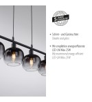 Paul Neuhaus Zea Lampa Wisząca Czarny 15421-18
