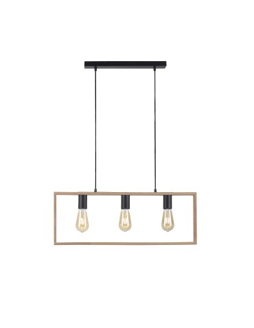 Paul Neuhaus Franky Lampa Wisząca Drewno/Czarny 15652-18 - product 2