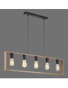 Zobacz Paul Neuhaus Franky Lampa Wisząca Czarny/Drewno 15653-18