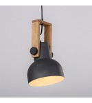 Paul Neuhaus Cup 2.0 Lampa Wisząca Czarny/Drewno 15741-18