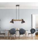 Paul Neuhaus Cup 2.0 Lampa Wisząca Czarny/Drewno 15742-18