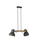 Paul Neuhaus Cup 2.0 Lampa Wisząca Czarny/Drewno 15742-18